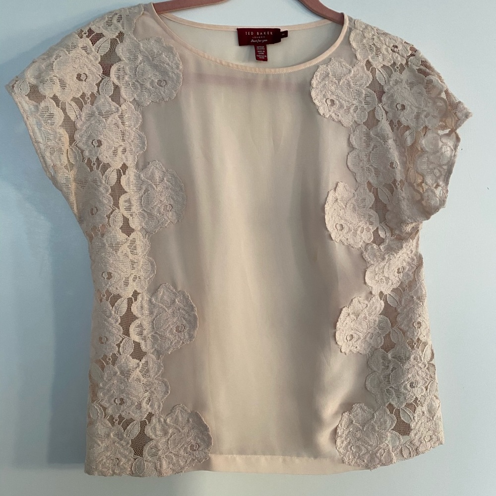 Ted Baker lace sheer top